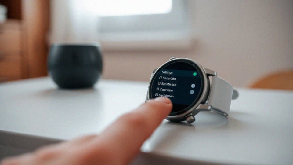 Jak szukać opcji dźwięku w ustawieniach smartwatcha?