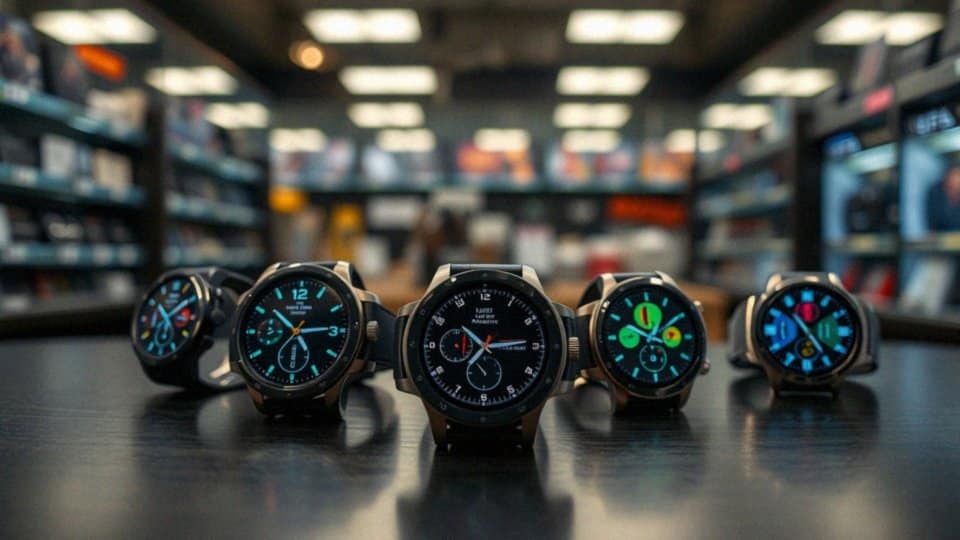 Jakie wyświetlacze są oferowane w smartwatchach męskich do 400 zł?